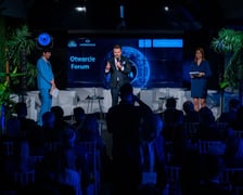 Marcin Garcarz, wiceprezes MPWiK Wrocław, podczas XII Forum Promocji Turystycznej w Hydropolis