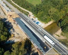 A18 w przebudowie, przełom sierpnia i września 2023 roku