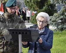 Odsłonięcie pomnika w Leśnicy upamiętniającego więźniów obozu pracy AL Breslau-Lissa, Wrocław 24 października 2023