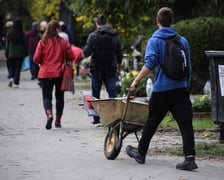 <p>Ostatnie przygotowania do dnia Wszystkich Świętych na cmentarzu Osobowickim</p>
