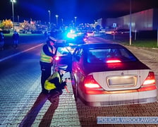 Policyjna kontrola aut na Bielanach Wrocławskich, sobota 28 października 2023