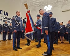 Uroczystość powierzenia obowiązków na stanowisku Komendanta Wojewódzkiego Policji nadinsp. Pawłowi Półtorzyckiemu oraz pożegnanie ze sztandarem dotychczasowego szefa dolnośląskich policjantów nadinsp. Dariusza Wesołowskiego.