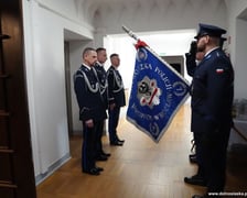 Uroczystość powierzenia obowiązków na stanowisku Komendanta Wojewódzkiego Policji nadinsp. Pawłowi Półtorzyckiemu oraz pożegnanie ze sztandarem dotychczasowego szefa dolnośląskich policjantów nadinsp. Dariusza Wesołowskiego.