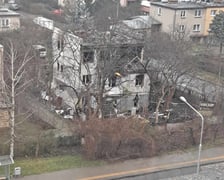 Pożar domu na Kozanowie