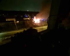 Pożar domu na Kozanowie