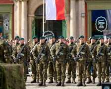 Uroczystość nadania sztandaru 4. Regionalnej Bazie Logistycznej Wojska Polskiego. Wrocław, 15.03.2024
