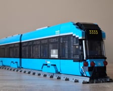 <p>Wrocławski Moderus Gamma zbudowany z klock&oacute;w Lego przez Mateusza, poznańskiego motorniczego&nbsp;</p>