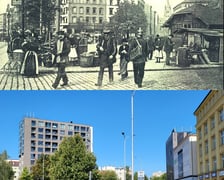 Współczesne i przedwojenne zdjęcia Wrocławia, plac Solidarności (niem. Wachtplatz)