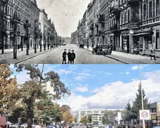 Współczesne i przedwojenne zdjęcia Wrocławia, ul. Niedźwiedzia