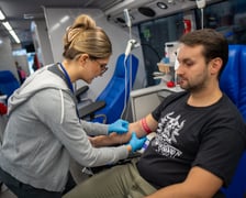 Krwiobus przy ulicy Oławskiej, 18.10.2024