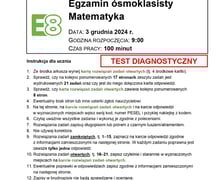 <p>Arkusz: pr&oacute;bny egzamin &oacute;smoklasisty 2025 - matematyka, 3 grudnia 2024</p>