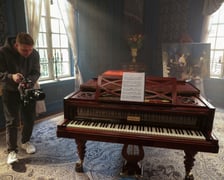Plan filmu "Chopin, Chopin!" we Wrocławskiej Wytwórni Filmowej