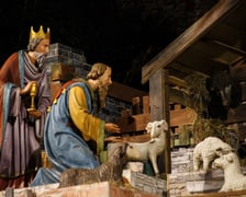 Szopka w kościele na Karłowicach. Zdjęcie archiwalne
