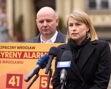 Nowe syreny alarmowe we Wrocławiu - konferencja prasowa 31.01.2025 r.