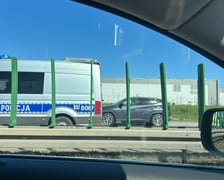 Kolizja na autostradzie A4, w okolicach węzła Wrocław-Południe