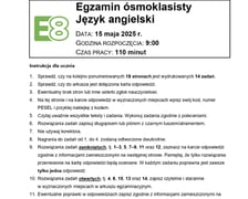 Egzamin ósmoklasisty 2025. Język angielski, arkusze CKE