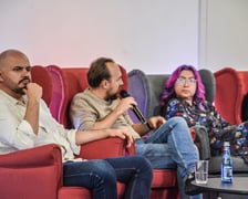 <p>Debata o tożsamości ziem zachodnich i p&oacute;łnocnych. Centrum Historii Zajezdnia, 22.05.2025. Od lewej: Sławomir Sochaj, Zbigniew Rokita, dr hab. Karolina Ćwiek-Rogalska.</p>