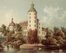 <p>Zamek w Mużakowie. Litografia powstała w latach 1862-1863.</p>