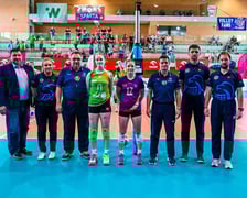 Młodziczki z EWL #Volley Wrocław z SP 97 we Wrocławiu podczas Młodzieżowych Mistrzostw Polski w Kleszczowie