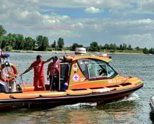 <p>W akcji brały udział policja wodna i WOPR</p>