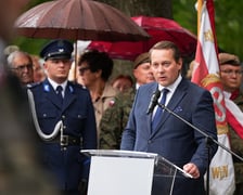 Uroczystości przy pomniku Rotmistrza Witolda Pileckiego w 81. rocznicę wybuchu Powstania Warszawskiego