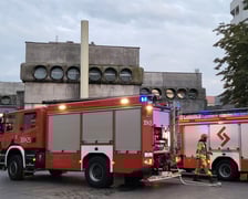 Akcja gaszenia pożaru na pl. Grunwaldzkim