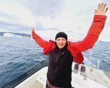 Joanna Pawłowska na Grenlandii