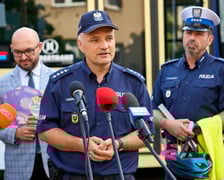 Aspirant sztabowy Łukasz Dutkowiak, rzecznik prasowy Komendanta Wojewódzkiego Policji we Wrocławiu