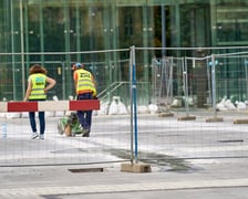 Pierwsze dni prac budowlanych na pl. Wolności, 2 września 2025