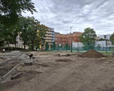 W tej części podwórka zamieszka modliszka – urządzenie zabawowe na pewno zainteresuje najmłodszych użytkowników podwórka.