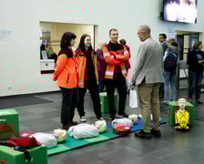 <p>Na zdjęciach 3. Festiwal Pierwszej Pomocy na Politechnice Wrocławskiej</p>