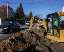 Przebudowa ulicy Wilkszyńskiej - zdjęcie z początku listopada