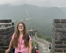 13-letnia Joanna Gubała podczas podróży po Chinach