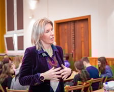 Szkolenie w ramach programu "Bezpieczny Wrocław" w I LO we Wrocławiu