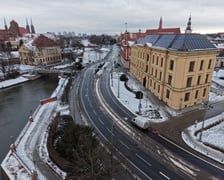 Opustoszały Wrocław w noworoczne przedpołudnie 1 stycznia 2026 roku