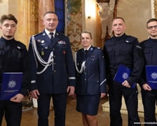 Uroczystość zaślubin nowych policjantów w Oratorium Marianum