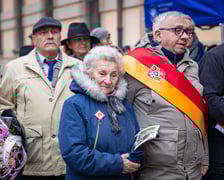 <p>163. rocznica wybuchu powstania styczniowego, obchody pod gmachem UWr</p>