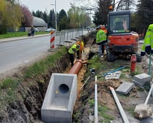 Budowa chodnika - ul. Kurpiów na Ołtaszynie