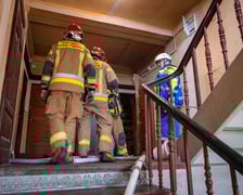 Interwencja strażaków w kamienicy przy Sępa-Szarzyńskiego