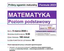 Arkusz próbnej matury z matematyki 2026