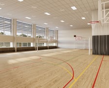 Przebudowa bloku sportowego w Szkole Podstawowej nr 90 przy ul. Orzechowej - wizualizacja