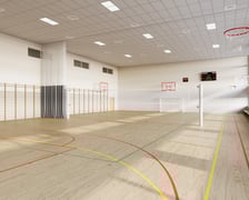 Przebudowa bloku sportowego w Szkole Podstawowej nr 90 przy ul. Orzechowej - wizualizacja