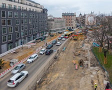 Prace na budowie węzła przesiadkowego Drobnera-Dubois