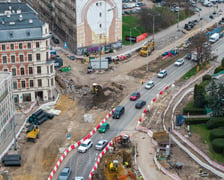 Prace na budowie węzła przesiadkowego Drobnera-Dubois