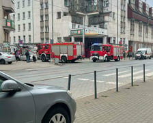Akcja straży pożarnej na ul. Prądzyńskiego, 28.03.2026 r.