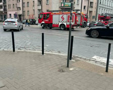 Akcja straży pożarnej na ul. Prądzyńskiego, 28.03.2026 r.
