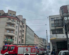 Akcja straży pożarnej na ul. Prądzyńskiego, 28.03.2026 r.