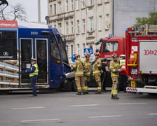 <p>Kolizja tramwaju z samochodem osobowym przy ul. Grabiszyńskiej, 16.04.2026</p>