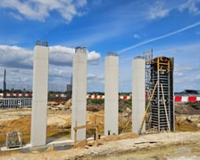 Postęp prac na odcinku trasy S8 - Kobierzyce Północ - Kobierzyce Południe.