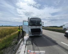 Kolizja dwóch ciężarówek na autostradzie A4 pod Wrocławiem - 16.06.2026 r.